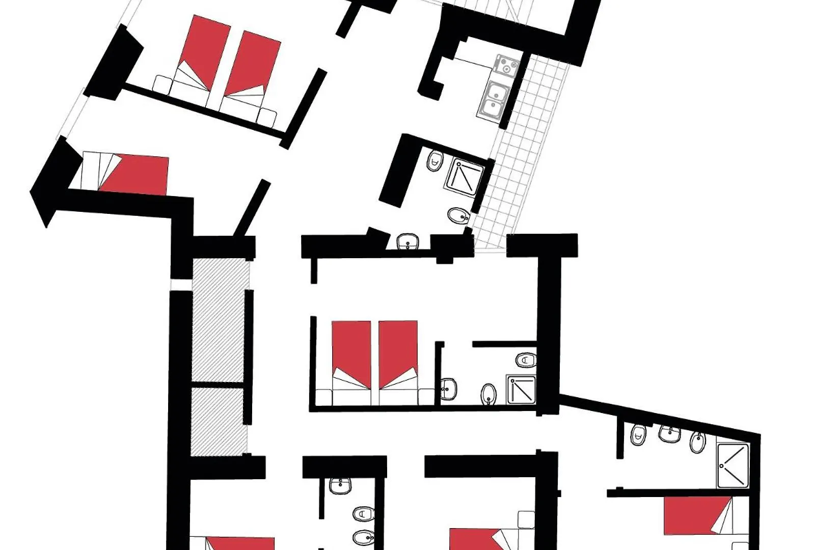 Roma Center, Rione Monti, Apartament Rzym